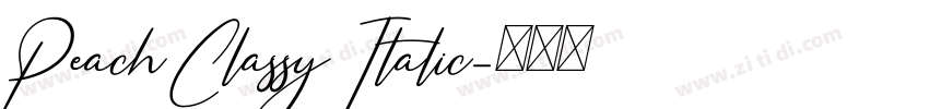 Peach Classy Italic字体转换